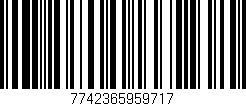 Código de barras (EAN, GTIN, SKU, ISBN): '7742365959717'