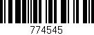 Código de barras (EAN, GTIN, SKU, ISBN): '774545'