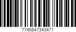 Código de barras (EAN, GTIN, SKU, ISBN): '7745647343471'