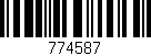 Código de barras (EAN, GTIN, SKU, ISBN): '774587'