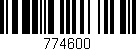 Código de barras (EAN, GTIN, SKU, ISBN): '774600'