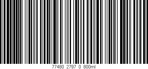 Código de barras (EAN, GTIN, SKU, ISBN): '77480_2797_0_800ml'