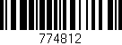 Código de barras (EAN, GTIN, SKU, ISBN): '774812'