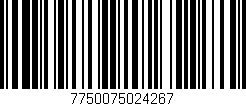 Código de barras (EAN, GTIN, SKU, ISBN): '7750075024267'