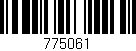Código de barras (EAN, GTIN, SKU, ISBN): '775061'