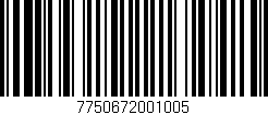 Código de barras (EAN, GTIN, SKU, ISBN): '7750672001005'