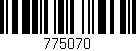Código de barras (EAN, GTIN, SKU, ISBN): '775070'
