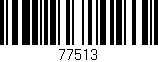 Código de barras (EAN, GTIN, SKU, ISBN): '77513'