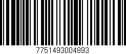 Código de barras (EAN, GTIN, SKU, ISBN): '7751493004893'