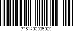 Código de barras (EAN, GTIN, SKU, ISBN): '7751493005029'