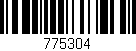 Código de barras (EAN, GTIN, SKU, ISBN): '775304'