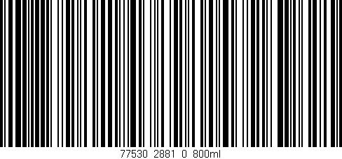 Código de barras (EAN, GTIN, SKU, ISBN): '77530_2881_0_800ml'