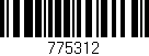 Código de barras (EAN, GTIN, SKU, ISBN): '775312'