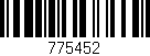 Código de barras (EAN, GTIN, SKU, ISBN): '775452'