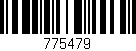 Código de barras (EAN, GTIN, SKU, ISBN): '775479'