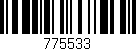 Código de barras (EAN, GTIN, SKU, ISBN): '775533'