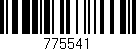 Código de barras (EAN, GTIN, SKU, ISBN): '775541'