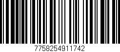 Código de barras (EAN, GTIN, SKU, ISBN): '7758254911742'