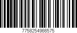 Código de barras (EAN, GTIN, SKU, ISBN): '7758254966575'