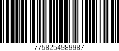 Código de barras (EAN, GTIN, SKU, ISBN): '7758254989987'