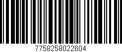 Código de barras (EAN, GTIN, SKU, ISBN): '7758258022604'