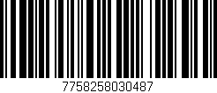 Código de barras (EAN, GTIN, SKU, ISBN): '7758258030487'