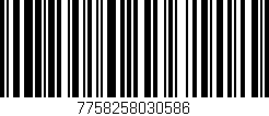 Código de barras (EAN, GTIN, SKU, ISBN): '7758258030586'