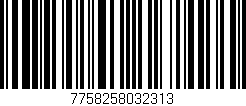 Código de barras (EAN, GTIN, SKU, ISBN): '7758258032313'