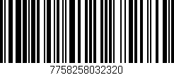 Código de barras (EAN, GTIN, SKU, ISBN): '7758258032320'