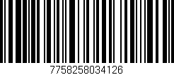 Código de barras (EAN, GTIN, SKU, ISBN): '7758258034126'