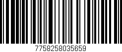 Código de barras (EAN, GTIN, SKU, ISBN): '7758258035659'