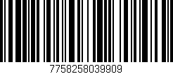 Código de barras (EAN, GTIN, SKU, ISBN): '7758258039909'