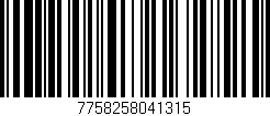 Código de barras (EAN, GTIN, SKU, ISBN): '7758258041315'