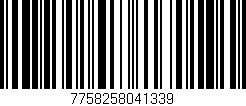 Código de barras (EAN, GTIN, SKU, ISBN): '7758258041339'