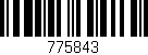 Código de barras (EAN, GTIN, SKU, ISBN): '775843'