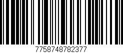 Código de barras (EAN, GTIN, SKU, ISBN): '7758748782377'