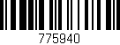 Código de barras (EAN, GTIN, SKU, ISBN): '775940'