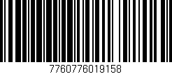 Código de barras (EAN, GTIN, SKU, ISBN): '7760776019158'