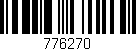 Código de barras (EAN, GTIN, SKU, ISBN): '776270'