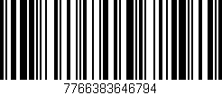 Código de barras (EAN, GTIN, SKU, ISBN): '7766383646794'