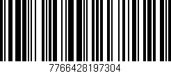 Código de barras (EAN, GTIN, SKU, ISBN): '7766428197304'