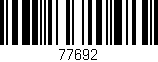 Código de barras (EAN, GTIN, SKU, ISBN): '77692'