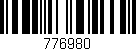 Código de barras (EAN, GTIN, SKU, ISBN): '776980'