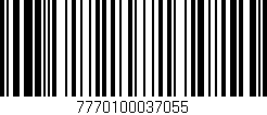Código de barras (EAN, GTIN, SKU, ISBN): '7770100037055'