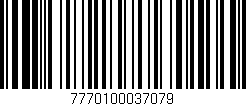 Código de barras (EAN, GTIN, SKU, ISBN): '7770100037079'