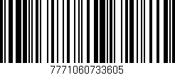 Código de barras (EAN, GTIN, SKU, ISBN): '7771060733605'