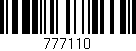 Código de barras (EAN, GTIN, SKU, ISBN): '777110'