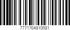 Código de barras (EAN, GTIN, SKU, ISBN): '7771704910591'