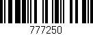 Código de barras (EAN, GTIN, SKU, ISBN): '777250'