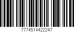 Código de barras (EAN, GTIN, SKU, ISBN): '7774514422247'